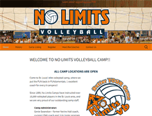 Tablet Screenshot of nolimitsvb.com